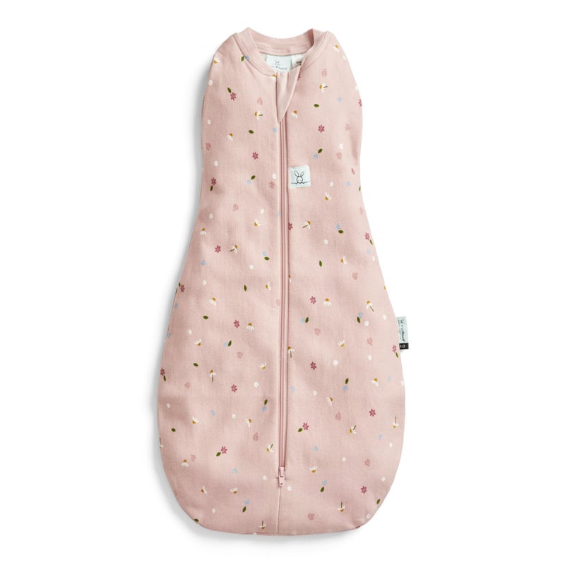 ergoPouch Cocoon Swaddle Sack 10 TOG Baby Sleep Sack Gentle Snug Fit Helps Calm Startle Reflex Ideal for Arms InOut Sleeping Soft Breathable Fabric for Better Sleep 0 Months Daisies - Image 2