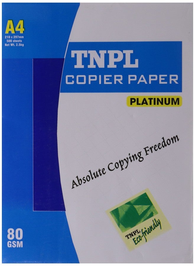 TNPL Platinum Xerox Paper - A4, 80 GSM, 500 Sheets, 1 Ream