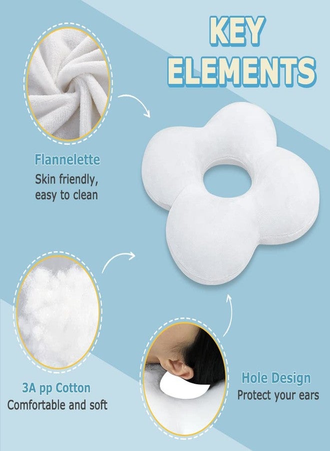 POWYS Ear Piercing Pillow for Side Sleepers Donut Pillow with Ear Hole, CNH, Relief Pain Ear Inflammation and Pressure Sores Guard Protector Earplugs Support Pillow for Sleeping - Image 5