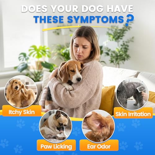 Carmelie Natural Yeast Relief for Dogs, Support Healthy Itch Relief, Ear Paw Discomfort Care, Itch Relief for Dog, Allergy Supports, Inflammation Relief for Dogs, 60ml Bacon Flavor - Image 2