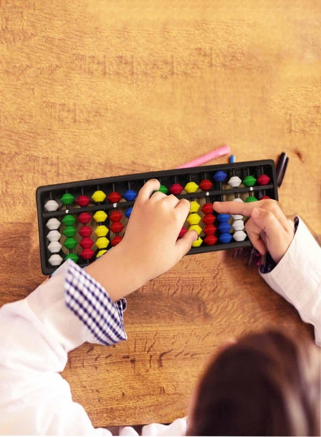Spillbox Abacus Math Learning Kit for Kids 15 Rod Multicolor White Beads(Pack of 10) - Image 3