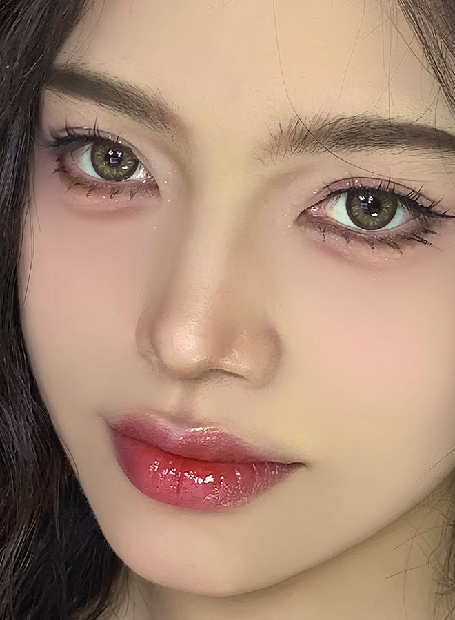 ARUWA Swan Brown Lenses Yearly Colored Contact Lenses, Unisex Cosmetic Contact Lenses, Natural Fashion Lenses, 40% Water Soft Contacts,Lens Diameter 14.5mm - Image 3