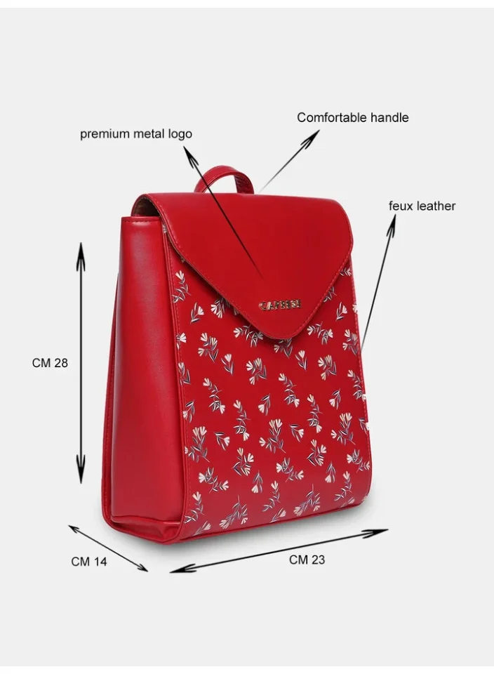 كابريس حقيبة ظهر ميريدا كبيرة حمراء