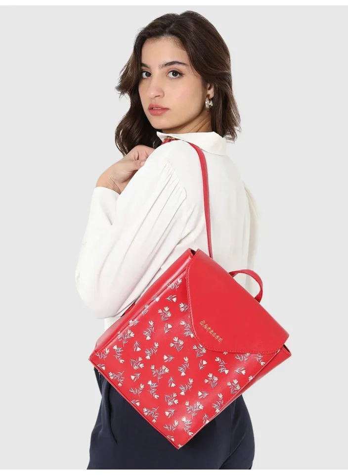 كابريس حقيبة ظهر ميريدا كبيرة حمراء