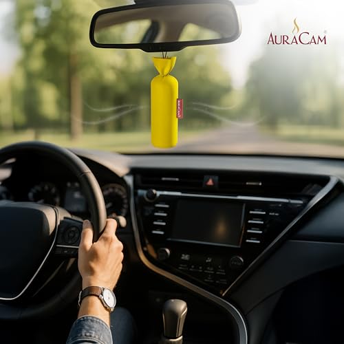 AuraCam Gold Standard Camphor Pods (1 Original + 1 Citrus) - Pack of 2 - Organic Camphor Cone Air freshener For Room, Car, Bathroom, Office & Toilet | Long-Lasting Camphor pods - Image 2