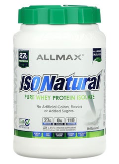 Allmax ISONatural™ Pure Whey Protein Isolate Unflavored 2 lbs (907 g) 