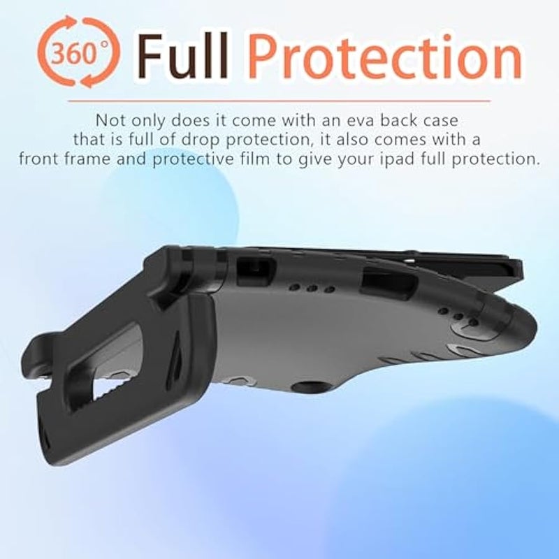 Kids Case for Samsung Galaxy Tab A9+/A9 Plus 11 Inch 2023 Case with Built-in Screen Protector, Light Weight Shock Proof Handle Stand Kids Friendly Cover for (SM-X210/X216/X218),Black - Image 5