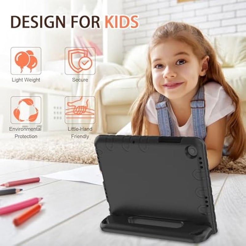 Kids Case for Samsung Galaxy Tab A9+/A9 Plus 11 Inch 2023 Case with Built-in Screen Protector, Light Weight Shock Proof Handle Stand Kids Friendly Cover for (SM-X210/X216/X218),Black - Image 2