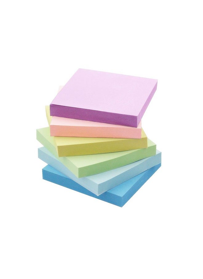 Early Buy Sticky Notes 3X3 Self-Stick Notes 6 Pastel Color 6 Pads, 100 Sheets/Pad  - Image 1