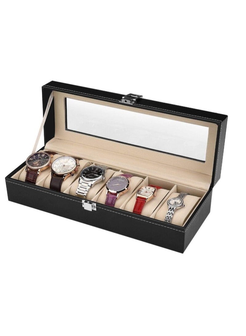 صندوق تخزين لعرض الساعات من 6 أقسام - للجنسيين - Image 1