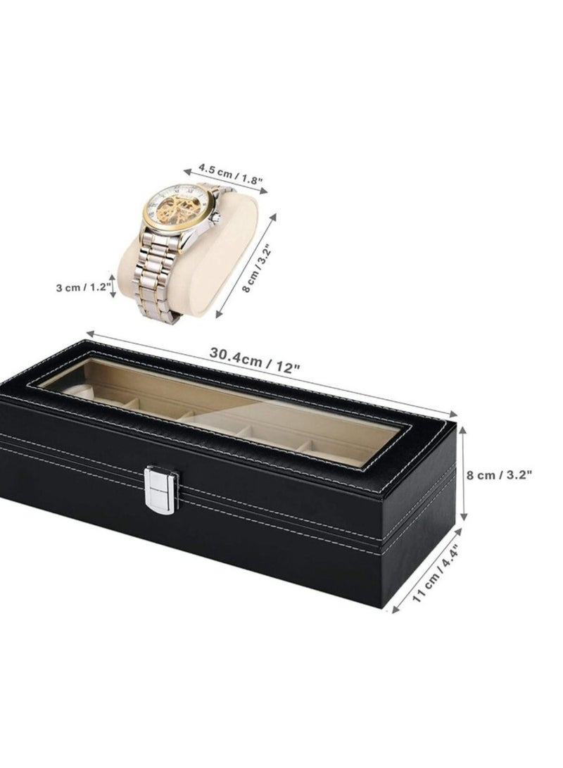 صندوق تخزين لعرض الساعات من 6 أقسام - للجنسيين - Image 3