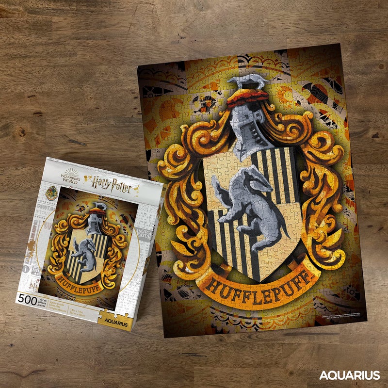 AQUARIUS Harry Potter Puzzle Hufflepuff Crest (500 Piece Jigsaw Puzzle) - Officially Licensed Harry Potter - 14x19in - Image 3