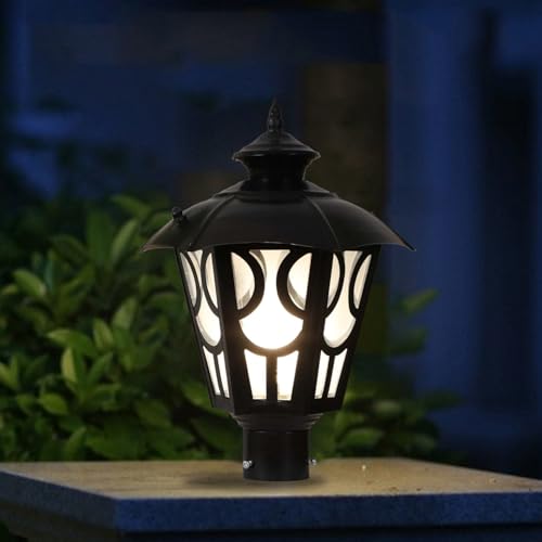 WHITERAY Gate Light Lamp for Outdoor Pillars Post Top Fixture for Pathway, Garden, Patio, Porch, Entrance, Walkway Farmhouse, Boundary and Landscape Lighting (Without Bulb) - Image 1