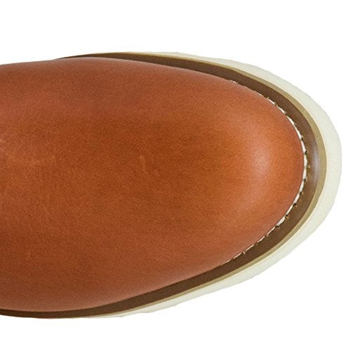 Golden Fox 12" Work Boot Pull On Wellington Wedge Lightweight Outsole for Construction Farming and Ranching (9.5 D(M) US, Brun) Brown - Image 5