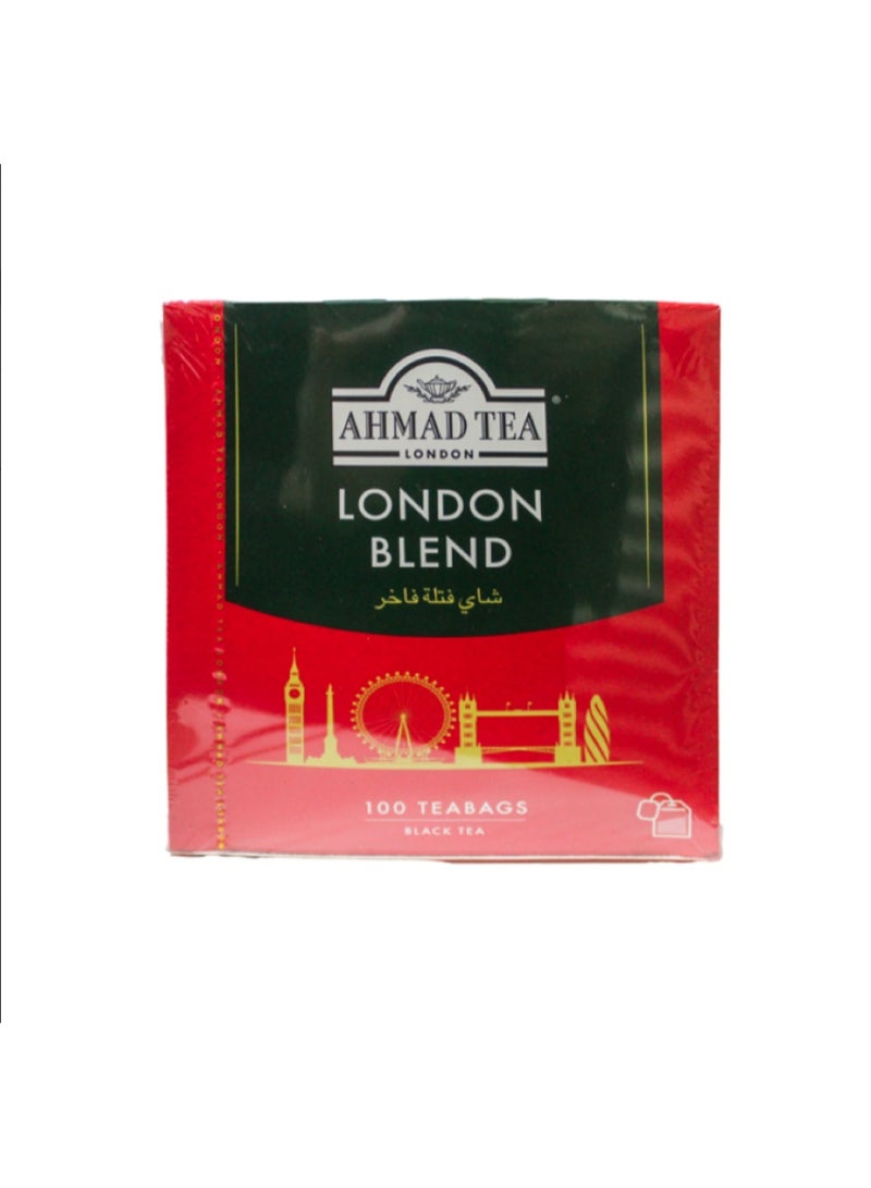 أحمد تي شاي لندن بليند فتلة فاخر 100كيس