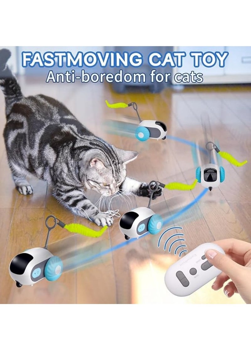 NIBEMINENT Pet Toy, Remote Control Electric Cat Toy Car, Little Mouse Puzzle Toy Stick Feather, Cat Toy Interactive Supplies #King's day - Image 2
