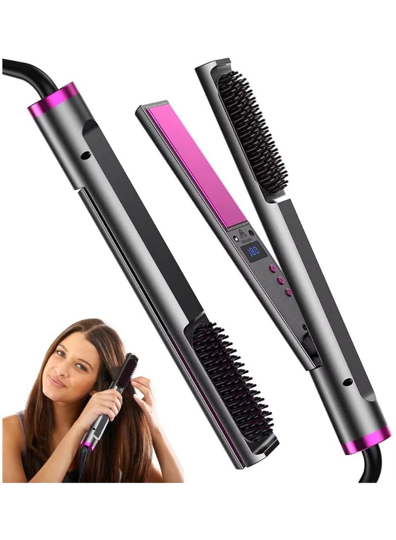 3 in 1 Hair Straightener Flat Iron Ceramic Tourmaline Ionic Hair Straightener and Curler Hair Curler for Long Thick Hair - Image 1