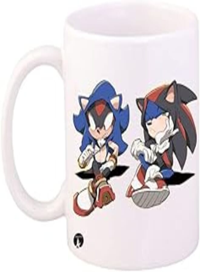 RYN RYN PRINTED/Sonic/Character Mug White Blue Standard Size