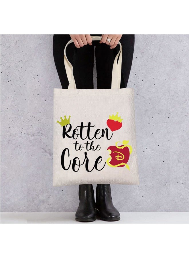 LEVLO Descendants Cosmetic Make Up Bag Descendants Fans Gift Rotten to the Core Makeup Zipper Pouch Bag For Friend Family (Rotten to the Core Tote) - Image 3