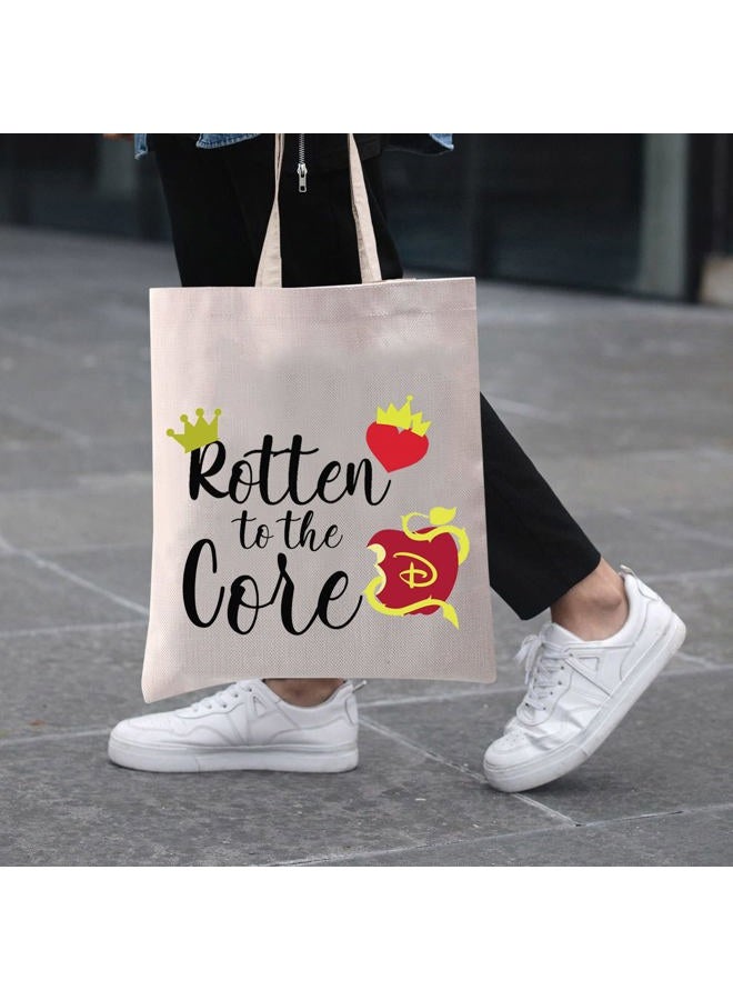 LEVLO Descendants Cosmetic Make Up Bag Descendants Fans Gift Rotten to the Core Makeup Zipper Pouch Bag For Friend Family (Rotten to the Core Tote) - Image 5