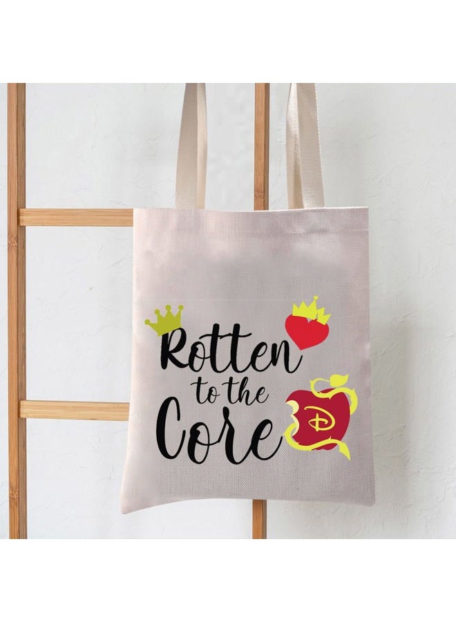 LEVLO Descendants Cosmetic Make Up Bag Descendants Fans Gift Rotten to the Core Makeup Zipper Pouch Bag For Friend Family (Rotten to the Core Tote) - Image 4