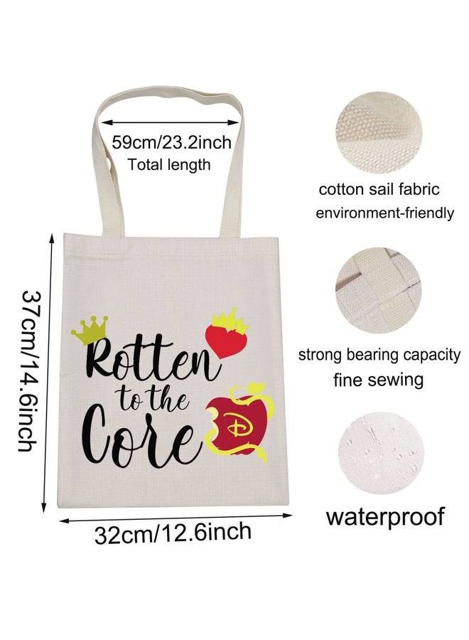 LEVLO Descendants Cosmetic Make Up Bag Descendants Fans Gift Rotten to the Core Makeup Zipper Pouch Bag For Friend Family (Rotten to the Core Tote) - Image 2