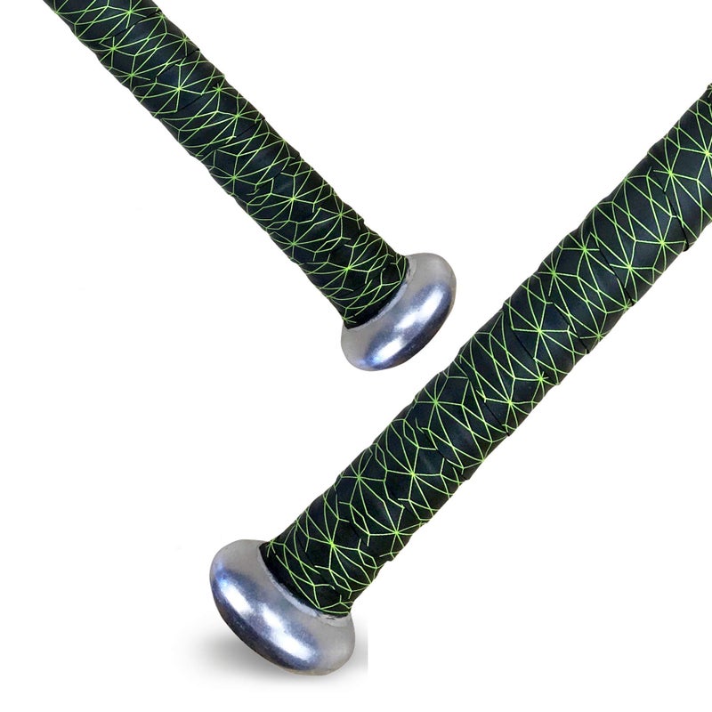 Alien Pros ALIEN PROS Bat Grip Tape for Baseball (2 Grips) – 1.1 mm Precut and Pro Feel Bat Tape – Replacement for Old Baseball bat Grip – Wrap Your Bat for an Epic Home Run (2 Grips, Cubic) - Image 1