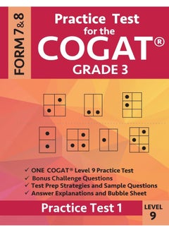 Practice Test for the Cogat Grade 3 Level 9 Form 7 and 8: Practice Test 1: 3rd Grade Test Prep for the Cognitive Abilities Test