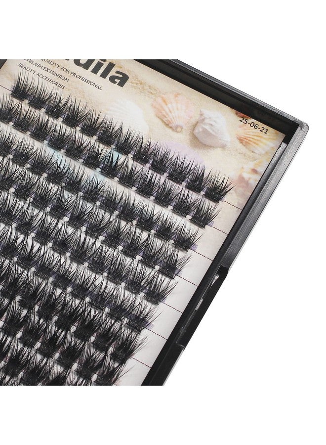 Dedila 120 قطعة من رموش العيون الاصطناعية اليدوية على شكل D Curl مختلطة 10 12 14 16 مم/12 14 16 مم/14 16 18 مم، رموش فردية ناعمة وخفيفة الوزن ذات ساق واسعة (مختلطة 12 14 16 مم) - Image 3