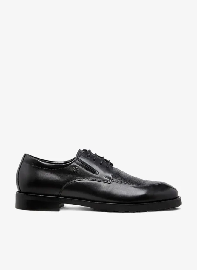 DUCHINI Men Leather Lace-Up Derby Shoes