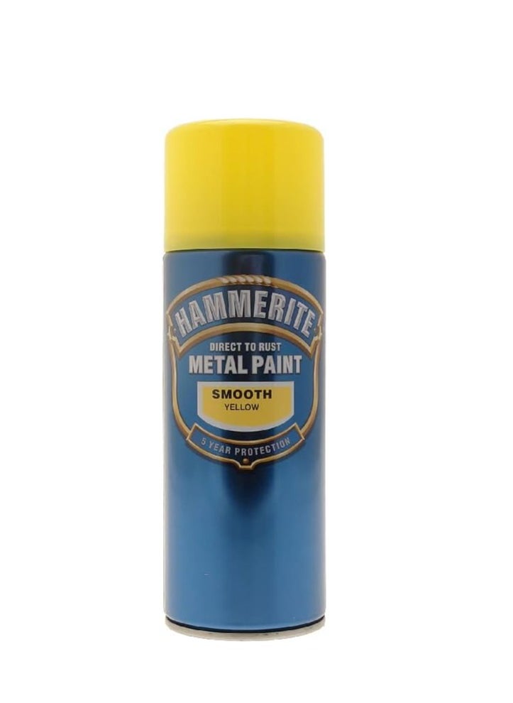 Hammerite Aerosol Spray Paint Smooth Yellow 400Ml - pzsku/Z39802C4B2D08145CB6CFZ/45/_/1716626342/e148fa0c-f469-48b4-931e-f0573b4b3095