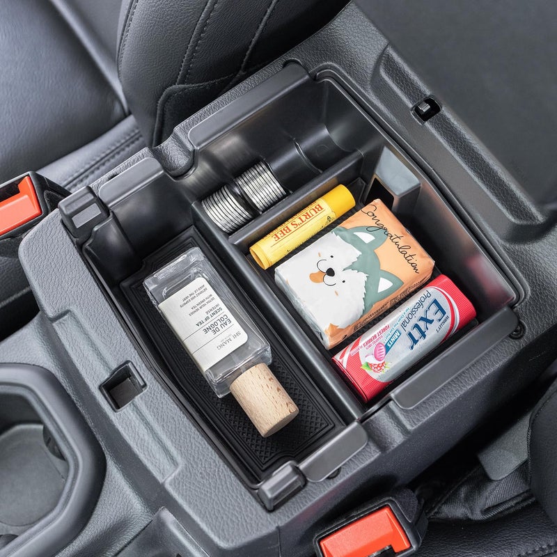 PIMCAR Center Console Organizer for Jeep Wrangler JL/JLU (2018-2026) & Gladiator JT (2020-2026) | Armrest Storage Tray | Interior Accessories (Not for JK/JKU) | Black Liner Trim - Image 2