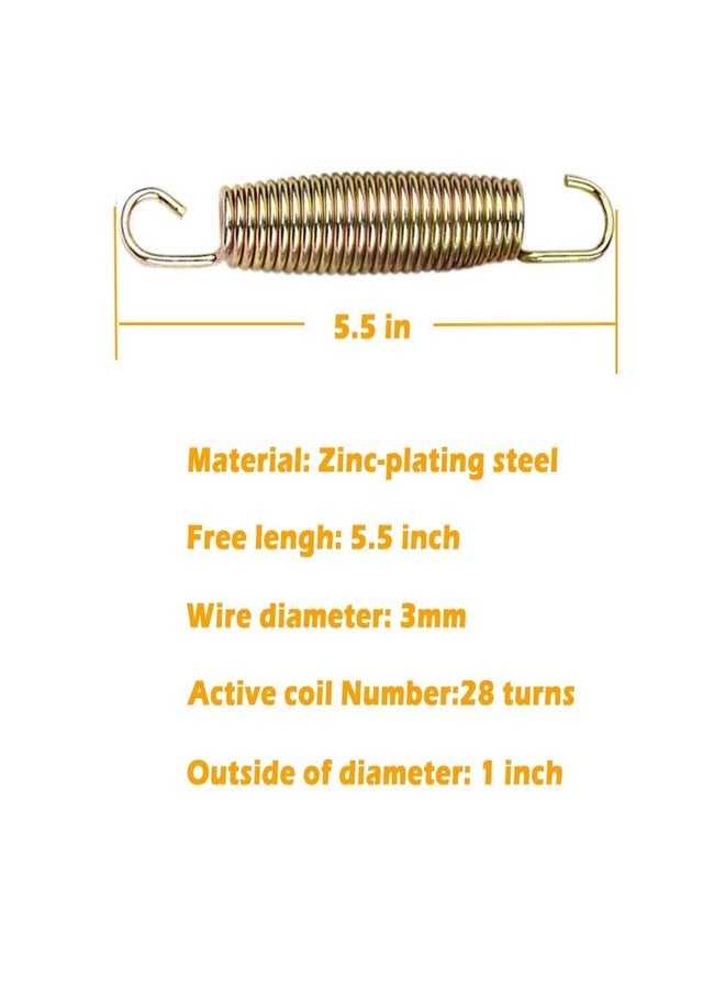 ANSERSTO Trampoline Springs, Trampoline Springs 5.5 Inch,Replacement Trampoline Spring Pack of 2 - Image 2