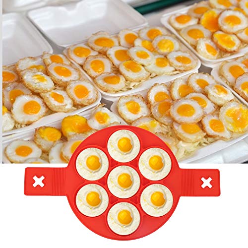 Fdit 2pcs Silicone Pancake Non-Stick Egg Shaper Frying Pan Maker Accessory DIY Kitchen Utensils - Image 5