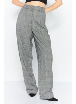 Women Regular Fit Plaid Dress Pants, Grey - pzsku/Z39805A2E03A25D2A1303Z/45/_/1737643036/f6e9a57d-51f5-412b-ac7b-0449b963fc7a