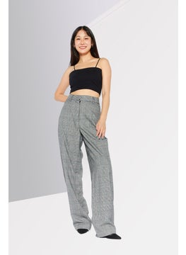 Women Regular Fit Plaid Dress Pants, Grey - pzsku/Z39805A2E03A25D2A1303Z/45/_/1737643041/19b737b3-5dac-498f-baa6-fc2b7b5e5153