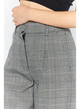 Women Regular Fit Plaid Dress Pants, Grey - pzsku/Z39805A2E03A25D2A1303Z/45/_/1737643056/9ad0a311-3402-4974-b4ee-9066b939599e