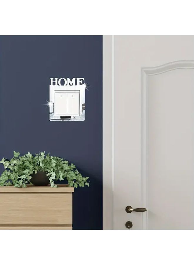 Home Acrylic Switch Mirror Sticker Golden - Image 1