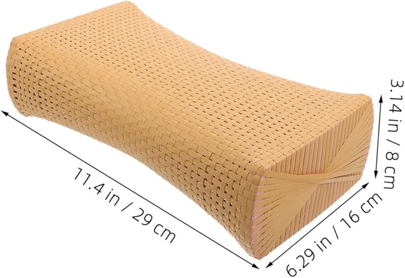 Breathable Imitation Rattan Neck Pillow For Steam Room Sauna Spa Comfort Support - Image 3