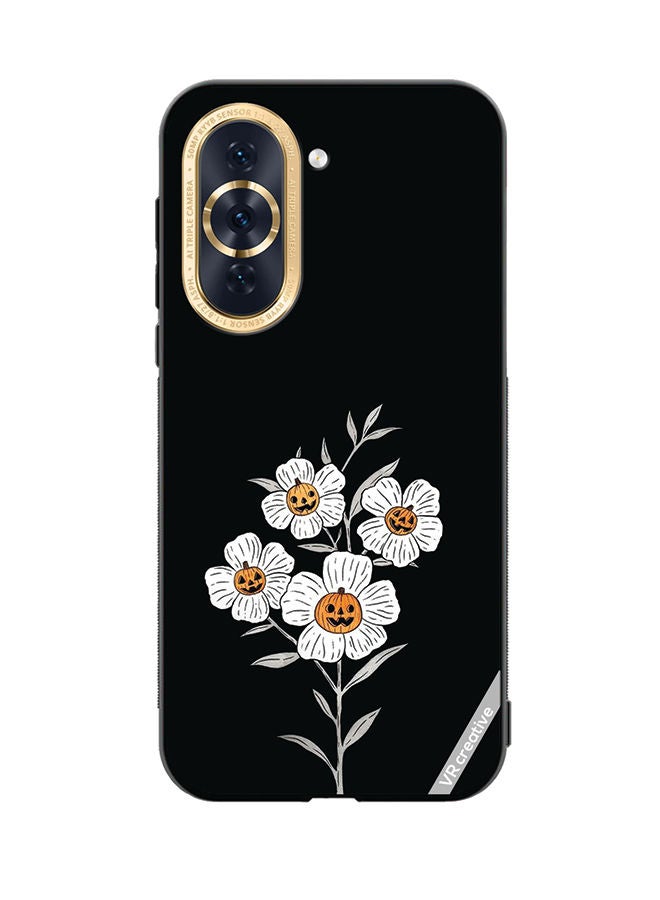 VR CREATIVE Protective Case Cover For Huawei Nova 10 Halloween Flower Design Multicolour - Image 1