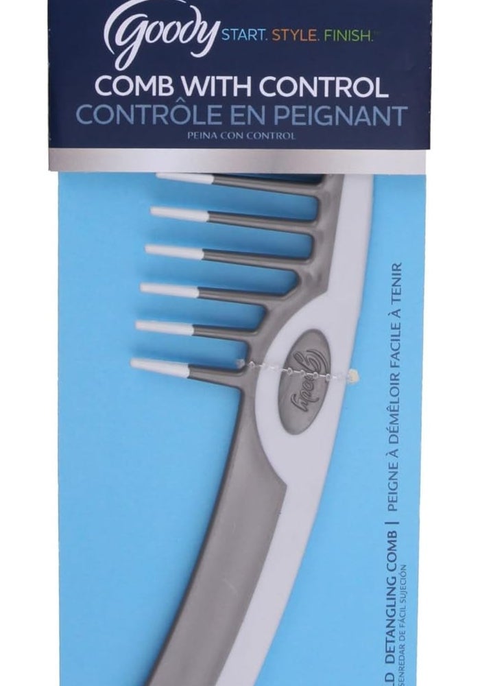 Goody Comb with Control - Easy Hold Detangling Comb