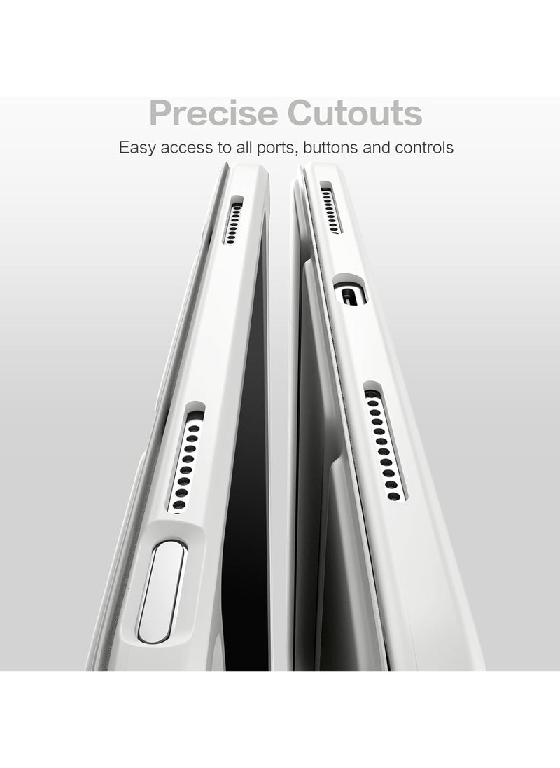 MahMir ProCase for iPad 10th Gen Case with Pencil Holder 2022 iPad 10.9 Inch Case,iPad (A16) 11inch 11th 2025 Gen, Clear Transparent Back Shell Trifold Protective Cases Shockproof Cover for 2022 iPad 10th Gen A2696 A2757 A2777 -Grey  - Image 5