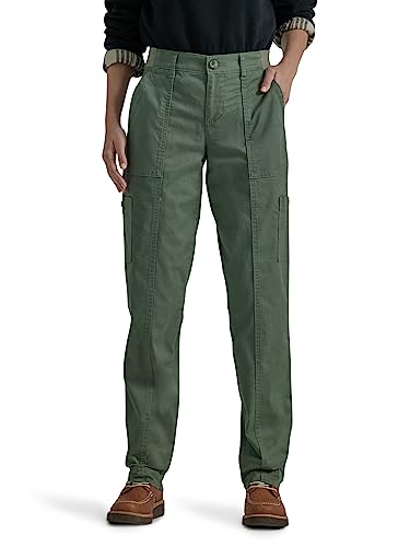 Lee Women's Ultra Lux Comfort with Flex-to-Go Utility Pant Olive Grove 14 - Image 5