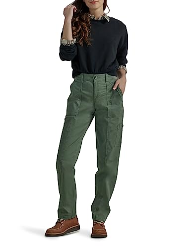 Lee Women's Ultra Lux Comfort with Flex-to-Go Utility Pant Olive Grove 14 - Image 2