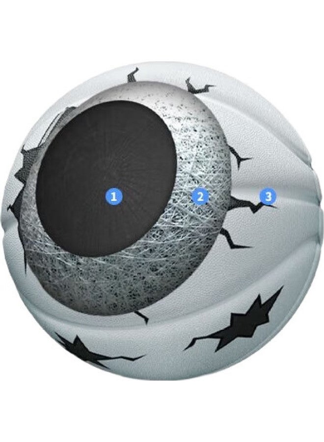 Veidoorn Rubber Basketball, Magic Ball, For Adults And Students, Indoor And Outdoor, Cement Court, Wear-Resistant, Non-Slip, For Middle School Entrance Exam And Competition, Size 7 Basketball - Image 3