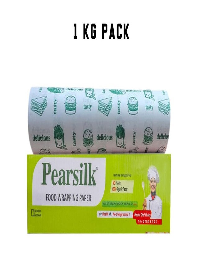 PEARSILK Eco-Friendly Food Wrapping Paper Roll Butter Paper No Added Wax Microwave & Oven Safe Non-Stick Roti Wrap 100% Organic & Hygienic Healthy Wrapping Food- 1KG - Image 2