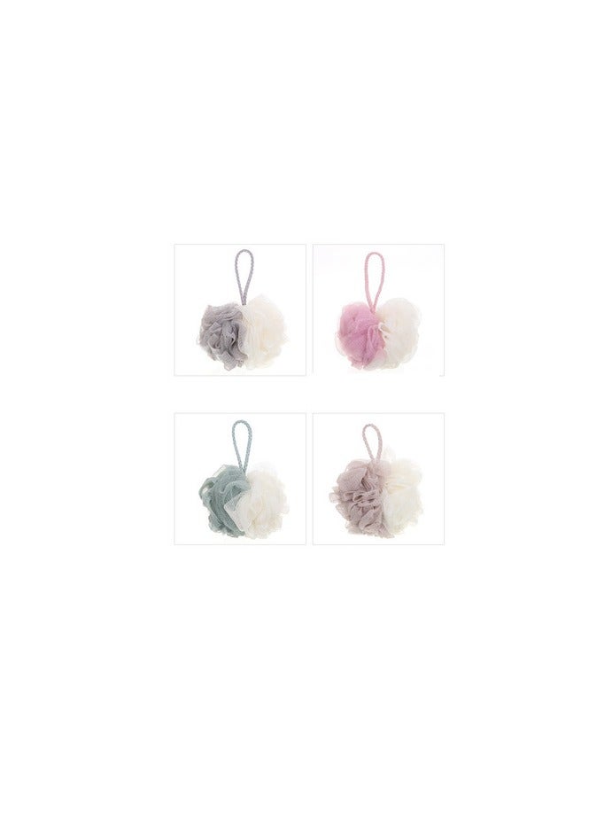 PROMASS Soft Shower Mesh Foaming Sponge Exfoliating Scrubber Bath Shower Sponge Mesh Bath and Shower Sponge for Body Wash Shower for Women and Men 4 Unique Colors (Color 2)
