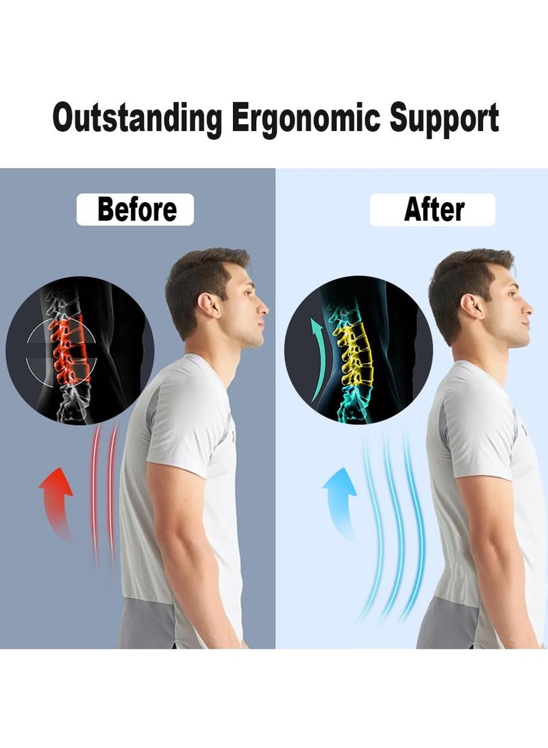 Back Brace for Lower Back Pain Relief for Women/Men with Lumbar Pad, Back Support Belt with 7 Stays for Heavy Lifting, Sedentariness, Breathable Lumbar Support for Herniated Disc, Sciatica - Image 4