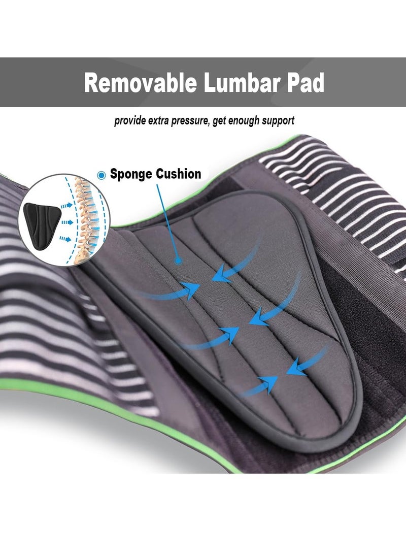 Back Brace for Lower Back Pain Relief for Women/Men with Lumbar Pad, Back Support Belt with 7 Stays for Heavy Lifting, Sedentariness, Breathable Lumbar Support for Herniated Disc, Sciatica - Image 3