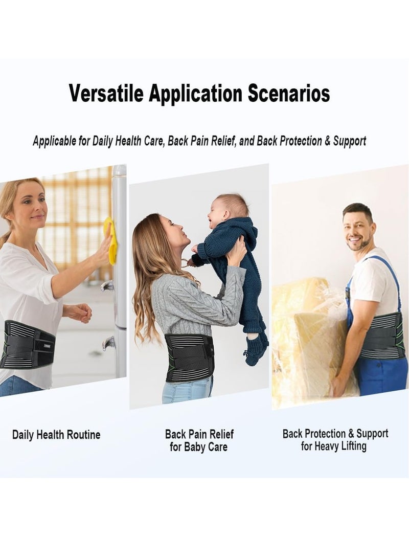 Back Brace for Lower Back Pain Relief for Women/Men with Lumbar Pad, Back Support Belt with 7 Stays for Heavy Lifting, Sedentariness, Breathable Lumbar Support for Herniated Disc, Sciatica - Image 5